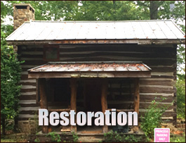 Historic Log Cabin Restoration  Boykins, Virginia